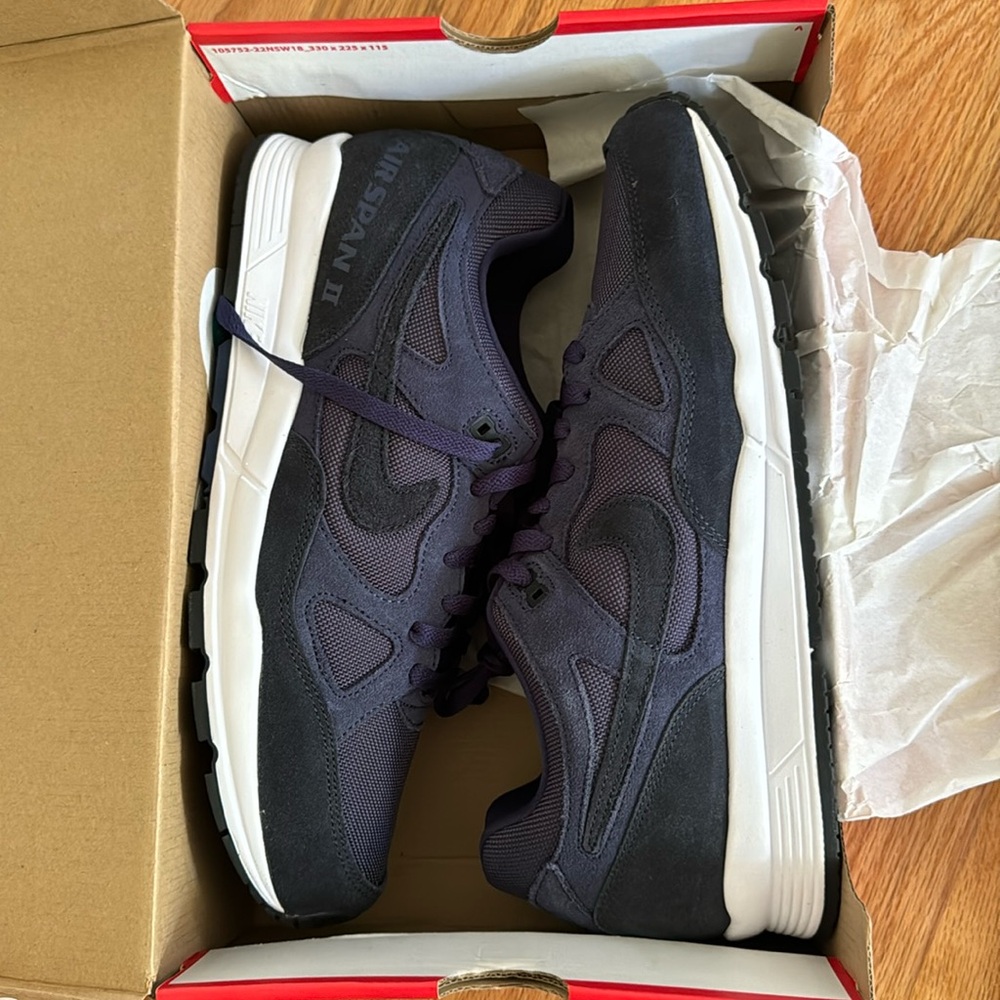 New in box Nike Air Span II. Dark blue, men’s size 12